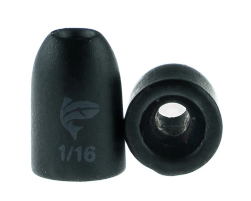Freedom Tungsten Flipping & Worm Weights, 1/16 Oz, Black, 4 Pack